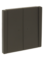 FORTE&PIANO Выключатель 2-клавишный проходной с индикацией 10А FP308 серый IEK FP-V22-1-10-1-K03