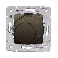 Термостат Legrand Galea Life с НЗ контактом темная бронза 775684