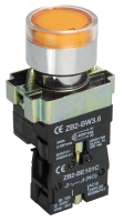 Кнопка управления LAY5-BW3561 с подсветкой желтая IEK BBT50-BW-K05