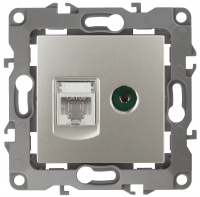 Розетка комбинированная RJ45+TV Эра 12-3110-15 Б0027450 ЭРА