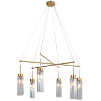 Подвесная люстра Eurosvet Gilian 60163/6 латунь Smart a065757