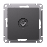 ATLASDESIGN TV РОЗЕТКА оконечная 1DB, механизм, БАЗАЛЬТ Systeme Electric ATN001491