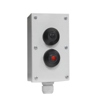 Пост кнопочный ПКУ-15-21.121-54У2 (1*ВК30-10-11110-54(1з+1р) черная + 1*ВК30-10-11110-54(1з+1р) красная + PG-19), пост управления (ЭТ) Электротехник ET054487