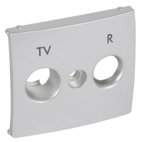 Лицевая панель Legrand Valena розетки TV-FM алюминий 770265