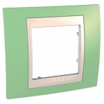 UNICA-Хамелеон Рамка 1 пост зеленое яблоко/бежевый Schneider Electric MGU6.002.563