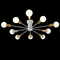 Потолочная люстра Natali Kovaltseva LOFT 79014/10С WHITE GOLD