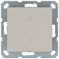 Выключатель одноклавишный для штор 10A 250V с накладкой, цвет Тауп Jasmart G3018T