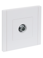 FORTE&PIANO Розетка TV проходная FP229 белый IEK FP-A10-P-K01