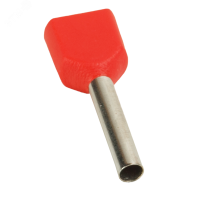 Наконечник штыревой втулочный под два провода НШвИ2 OptiKit T-Shv2-PVC- 1.5-12 (100шт) КЭАЗ 278048