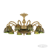 Подвесная люстра Bohemia Ivele Crystal Verona 72209P/10/250 G P1 D Amber-Green/H-1I