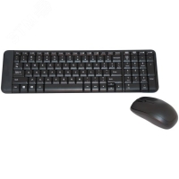 Комплект клавиатура + мышь беспроводной MK220, черный Logitech 920-003236