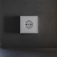 Накладка для розетки с заземлением Voltum S70 (серый) VLS000616