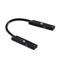 Коннектор гибкий для магнитного шинопровода Arlight MAG-MICROCOSM-CON-FLEX-LONG-POWER (BK) (IP20 Пластик) 062270