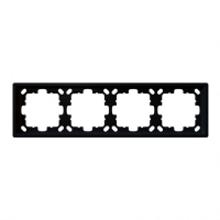 Рамка серия FD 4-постовая (soft touch) Jasmart FD1004PBM