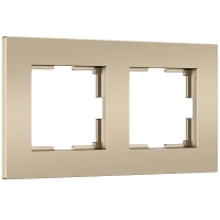 Рамка на 2 поста Werkel Slab (шампань софт) W0022911 4690389218378 a071623