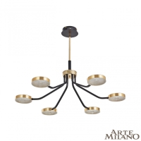 Люстра на штанге Arte Milano Ferrara 276079/6 BK/GD