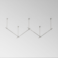 Основание Long двухуровневое на жестких подвесах для трековых светильников Maytoni Technical Flarity TFC-Flar-L02-PT