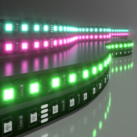 Светодиодная лента Elektrostandard 24V 14.4W 60Led 5050 IP20 RGB, Black, 5м 4690389172137