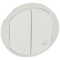 Клавиша Legrand Celiane выключателя двухклавишного антибактериальная белая 067741