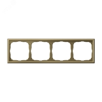ARTGALLERY рамка 4-постовая, золото Systeme Electric GAL001604