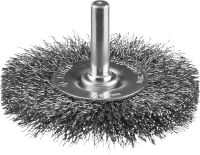 Щетка дисковая для дрели, витая стальная проволока 0.3мм. 63мм ''Профессионал''. ЗУБР 35198-063_z02