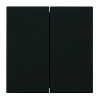 Выключатель 2-клавишный (механизм) Stekker Мия 250В 10А RSW10-3104-05 черный бархат 50443