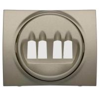 Лицевая панель Legrand Galea Life двойной розетки акустических систем титановая 771425