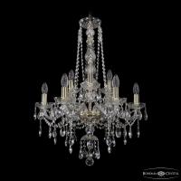Подвесная люстра Bohemia Ivele Crystal 1415/6+3/200/h-77 G