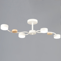 Люстра на штанге Reluce 92860-0.3-04 WT+WOOD GX53