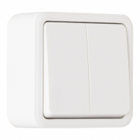 Выключатель двухклавишный Arte Milano 310.30-2.white