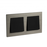 Рамка двухпостовая ATLASDESIGN NATURE, МЕТАЛЛ ЛАТУНЬ Systeme Electric ATN312202