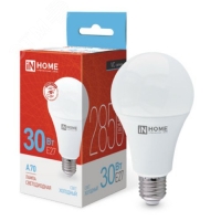 Лампа светодиодная LED-A70-VC 30Вт 230В Е27 6500К 2850Лм IN HOME IN-HOME 4690612024165
