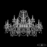 Подвесная люстра Bohemia Ivele Crystal 1411/10+5/360 Ni