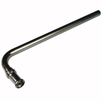 радиаторная подводка, латунь пресс - медная трубк 15 300 мм, 16х15cu Henco 24P-1604