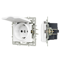 Механизм розетки влагозащищённый Arlight SCT-MCP-PL-WH (250V, 16A) 043745