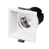 Карданный светильник Arlight MS-FLOW-BUILT-S85х85-12W Warm3000 (WH, 15 deg, 230V) (IP20 Металл) 053777
