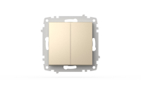 Выключатель двухклавишный ELBI Zena Vega 609-012500-202