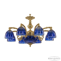 Подвесная люстра Bohemia Ivele Crystal Florence 71212P/8/210 G P1 D Clear-Blue/H-1K