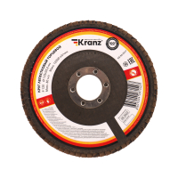 Круг лепестковый торцевой, P120, 125х22.2мм Kranz KR-90-0017