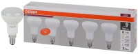 Лампа светодиодная LED 7 Вт E14 3000К 560Лм гриб 220 В (замена 60Вт) OSRAM упак 5 шт LEDVANCE 4058075583931