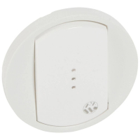 Клавиша Legrand Celiane выключателя с подсветкой антибактериальная белая 067742