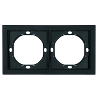 Рамка 2-местная Stekker Мия PFR00-3002-05 черный бархат 50462