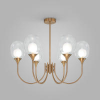 Люстра на штанге Eurosvet Spritz 70217/6 латунь Smart a064749