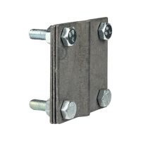 Зажим полоса 40 - прут 10 (3 пластины 70х70мм) HZ PROxima EKF lp-g3101