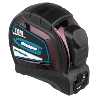 Рулетка  Doppelhaken ,10 м x 25 мм, двухсторонний зацеп, нейлон, двуст. шкала, автоматич GROSS 31126