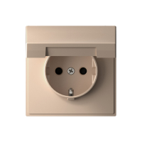 ARTGALLERY розетка с заземл. со шторк. с крышкой, 16А, IP20, механизм, песочный Systeme Electric GAL001246