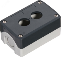 Пост кнопочный SALD02, 2 отверстия, серый Systeme Electric