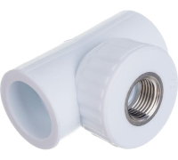 Тройник комбинированный ВР 25 х 1/2' х 25 полипропиленовый PPR белый Valfex 10127125