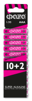 Элементы питания LR03 (AAA) Super Alkaline набор 10+2 ФАZА 2854612