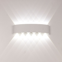 Уличный настенный светильник AM Group AM307-12X1W WH 4000K